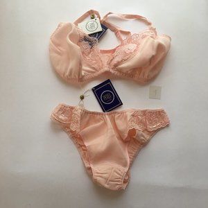 Vintage Perla Silk Bra Panty Set